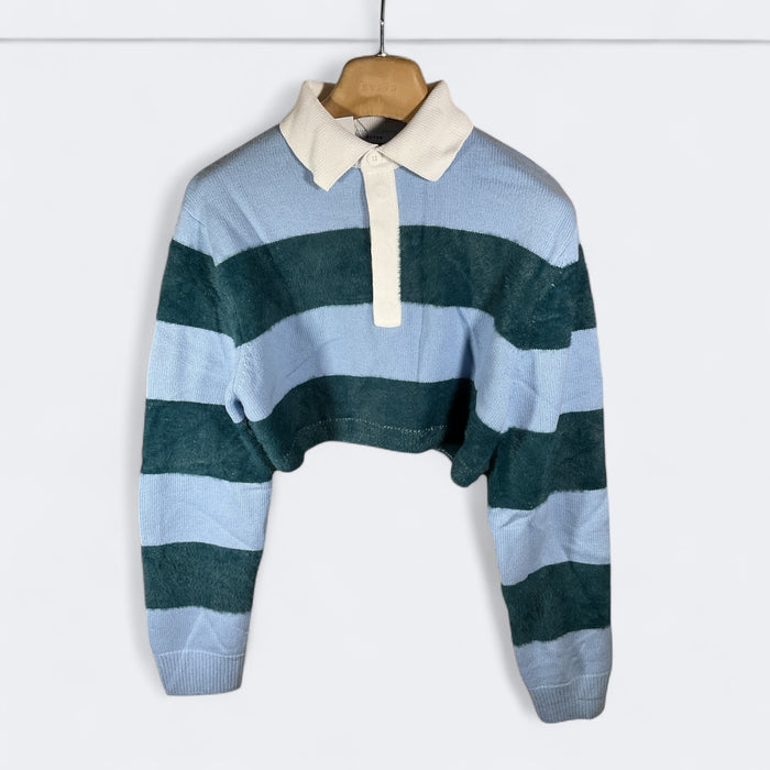 Cropped Sweater Blue/Green