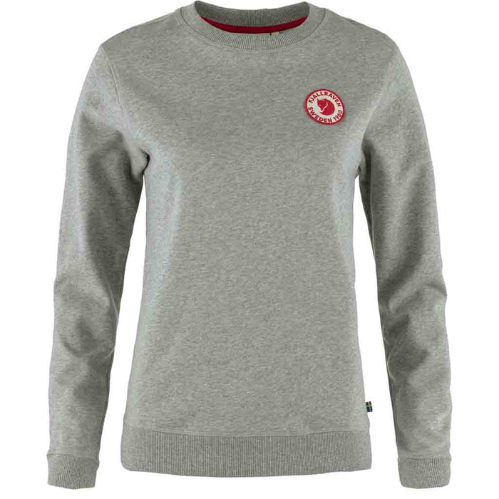 1960 Logo Badge Sweater - Grey-Melange - Dam