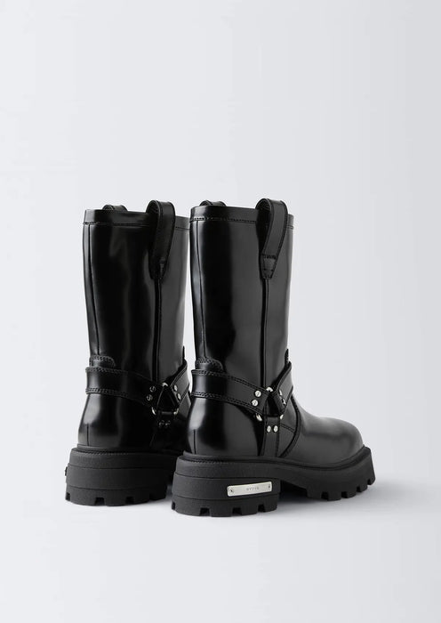 Dominique Leather Black