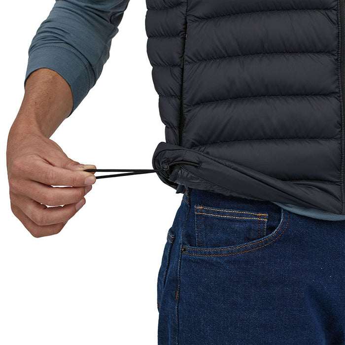 Down Sweater Vest - Black - Herr