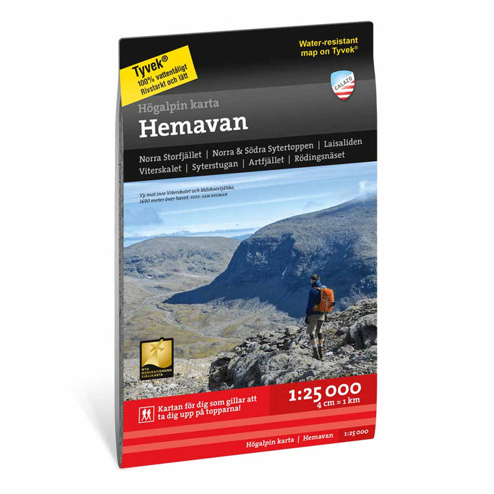 högalpin karta hemavan 1:25000 - kartor - calazoförlag