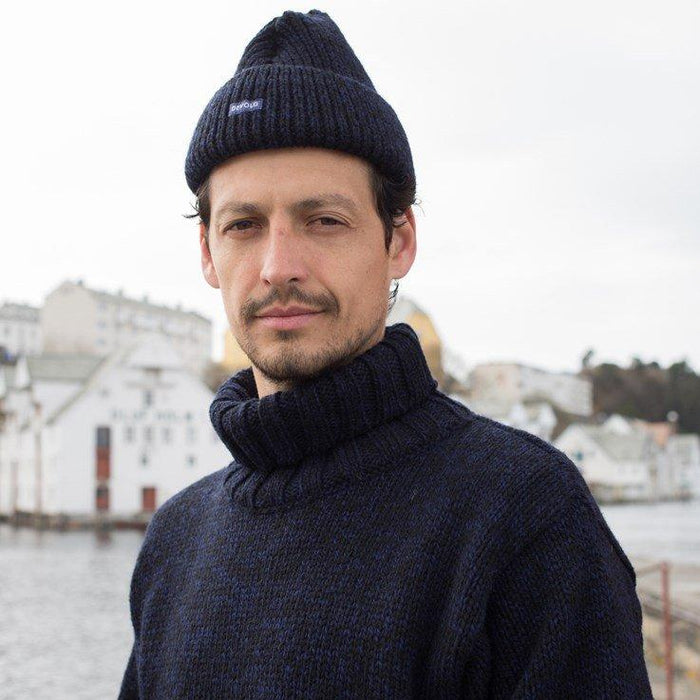 Nansen Wool High Neck - Navy - Unisex