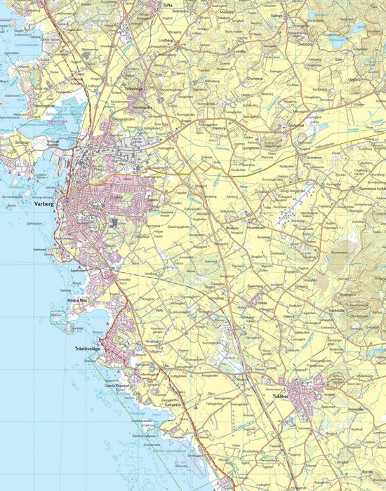 Norra Halland 1:50.000 - Karta