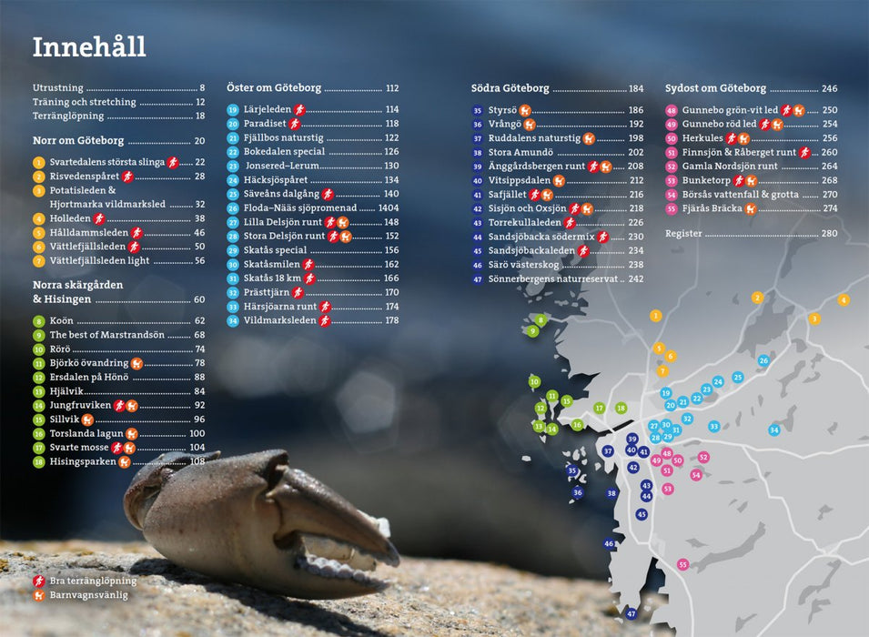 Vandring kring Göteborg: vandringsturer, löprundor och barnvagnspromenader med naturupplevelsen i fokus