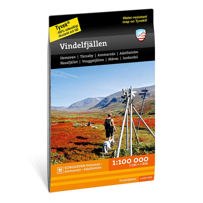 vindelfjällen 1:100000 - kartor - calazoförlag