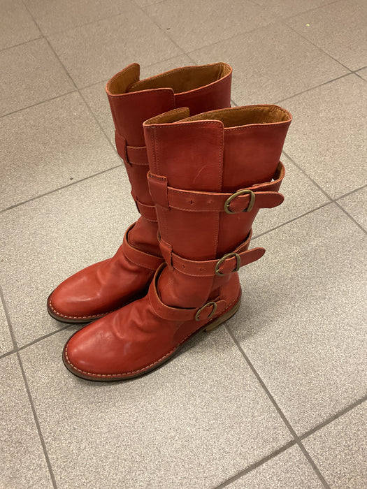7040 Eternity Mattone Leather Boots.