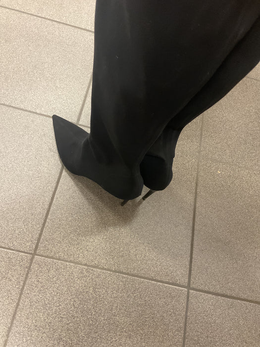 Cloth Knee-high boots