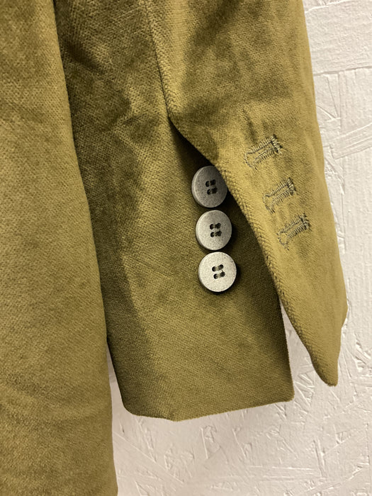 Green Velvet Blazer