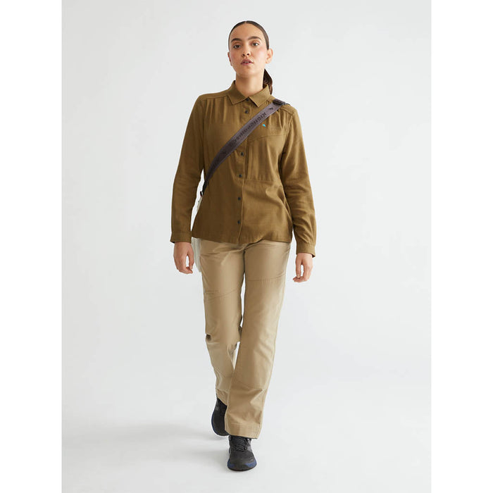 Helheim Longsleeve Shirt - Olive-Juniper Green - Dam
