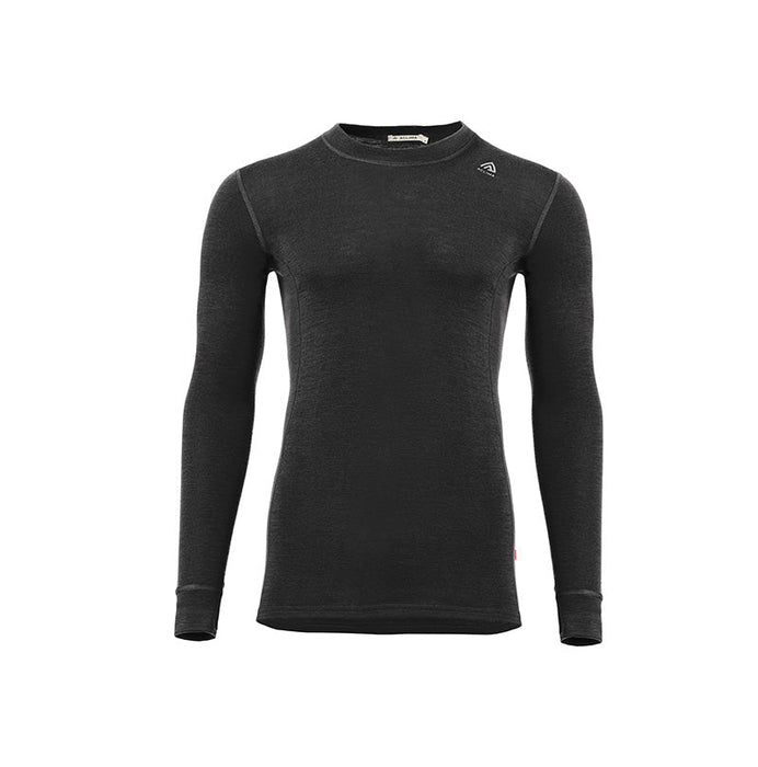 WarmWool Crewneck - Jet Black - Herr