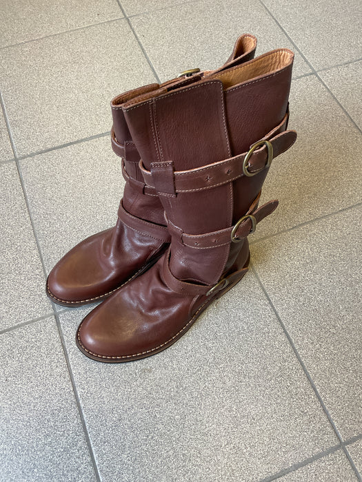 7040 Noce Leather Boots.