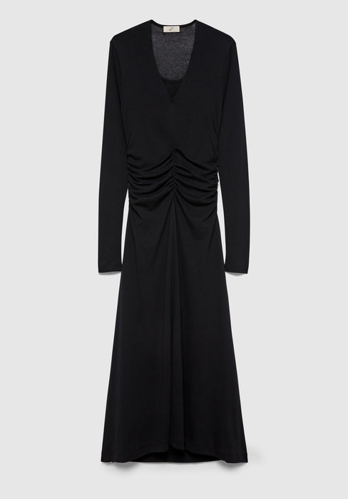 Steep V-Neck Dress