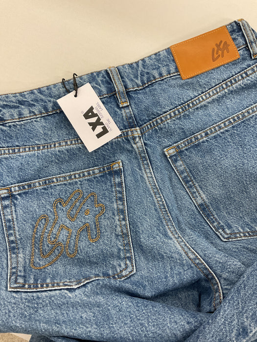 High Waist Flared Denim