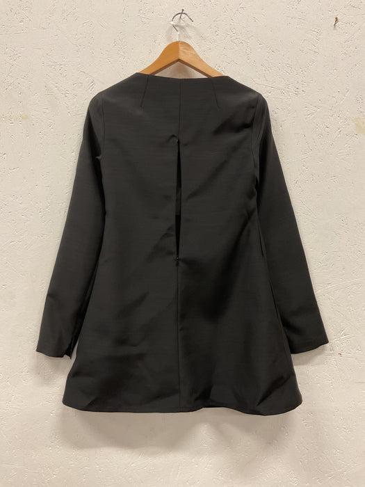 A-line Wool/Silk Dress with Pockets
