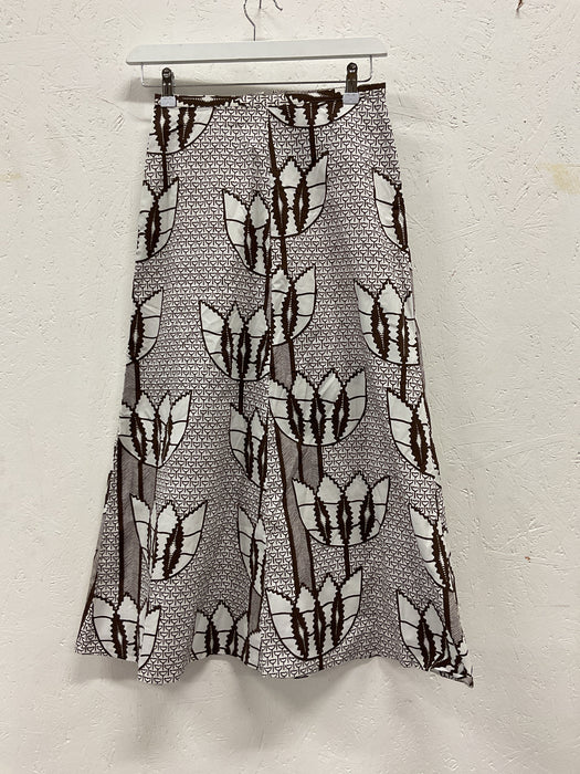 Printed cotton skirt