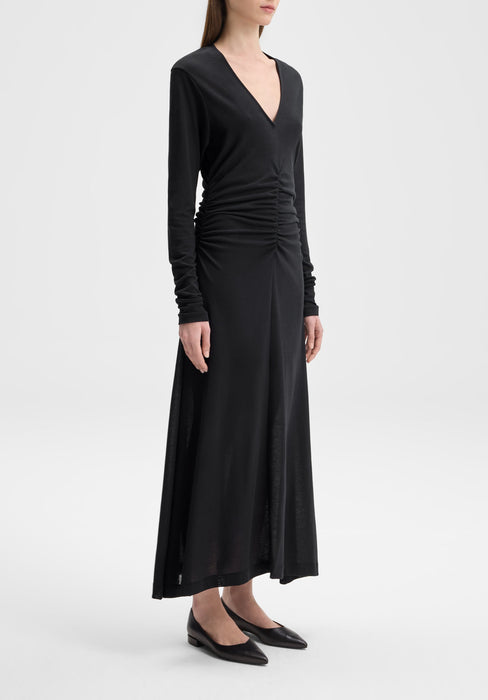 Steep V-Neck Dress