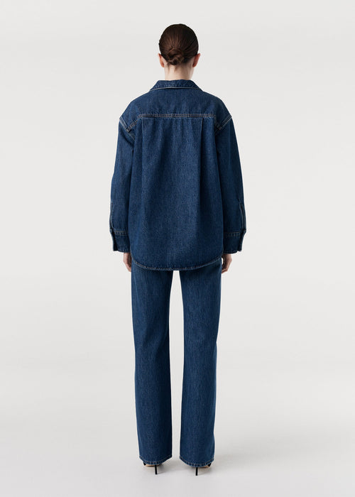 Denim Collar Shirt