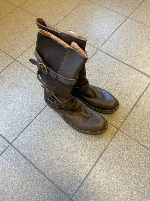 7040 Testa Moro Leather Boots