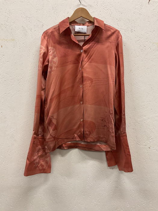 Artist Print Silk Shirt