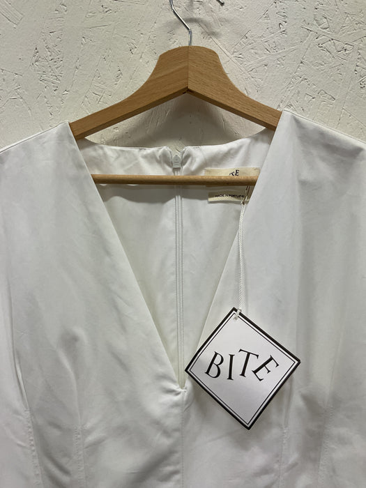 Crisp Long Poplin Dress