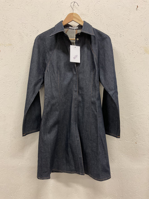 Curved Denim Dress