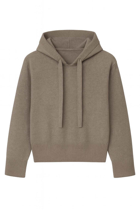 Knitted Straight Hoodie