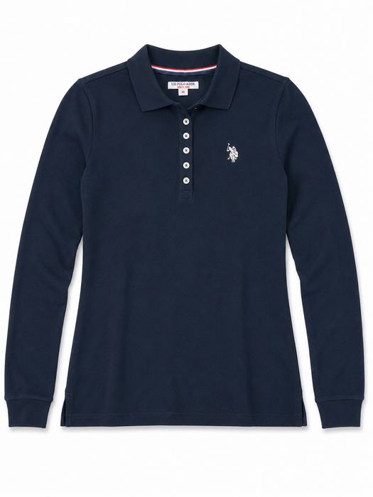 Belise Long Sleeve Polo Shirt