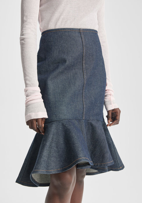 Petal Denim Skirt