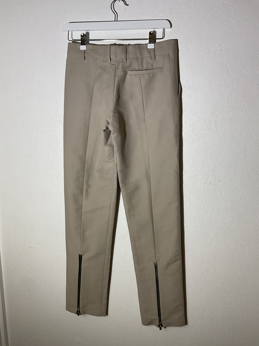 Tailored Wool Trousers with Zippers