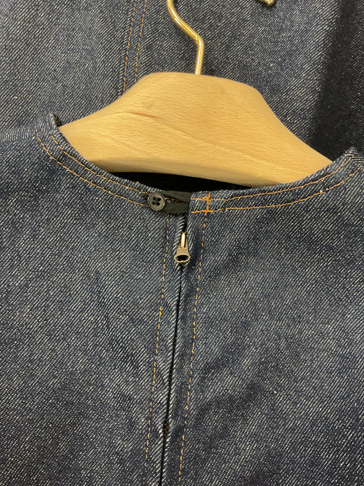 Curved Denim Top