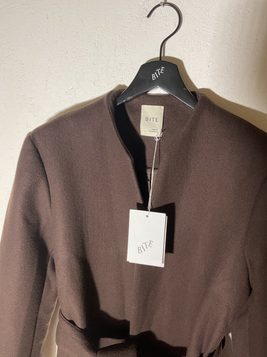 Brown Heavy Wool Coat