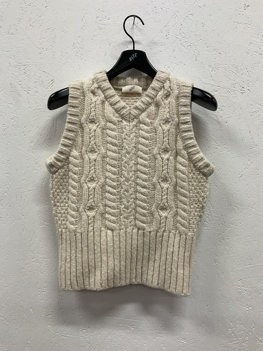Knitted Cable Wool Vest
