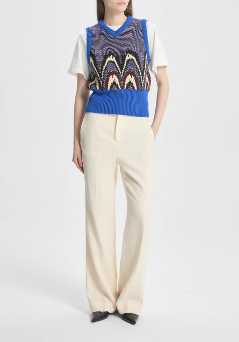Neon Jacquard Knit Slip-over