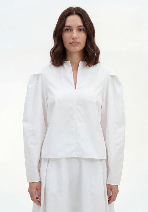 Pleated Shoulder Blouse