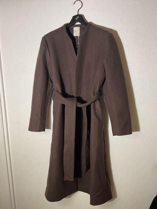 Brown Heavy Wool Coat