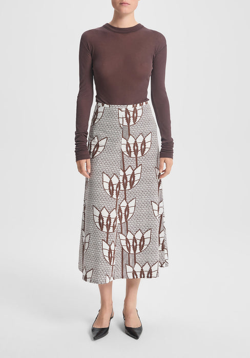 Aquilone Printed Skirt