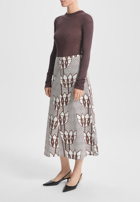 Aquilone Printed Skirt