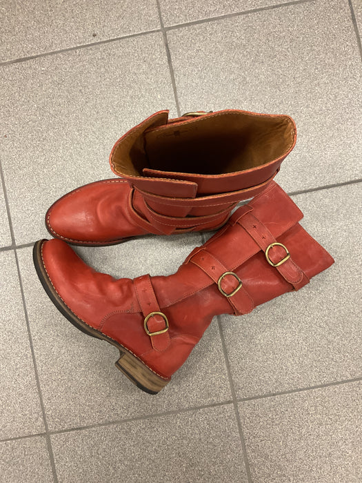 7040 Eternity Mattone Leather Boots.