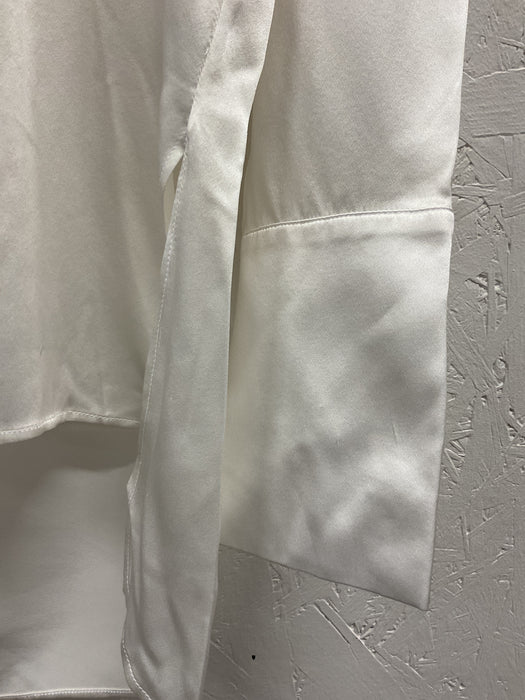 Deep V Silk Blouse