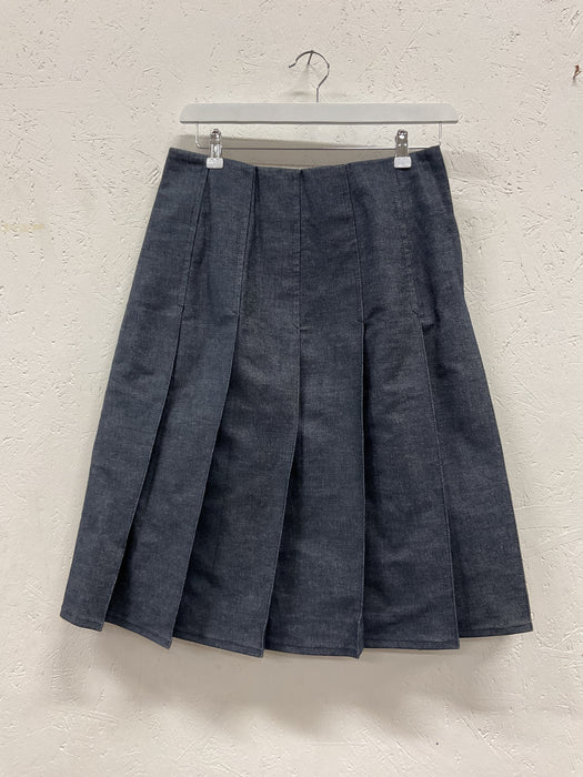 Panel Denim Skirt