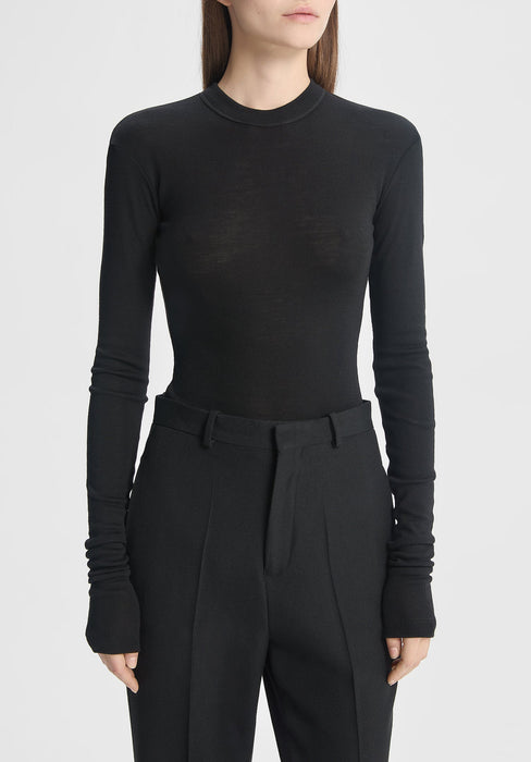 Long-sleeve Jersey Wool