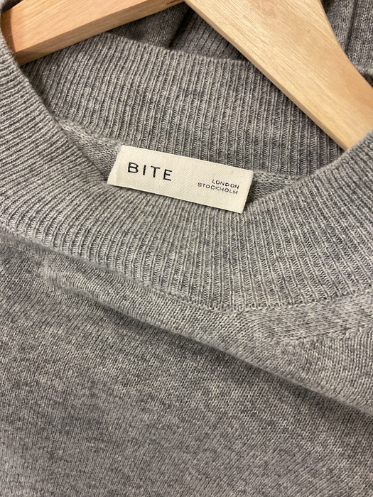 Grey Cashmere Knitted Dress