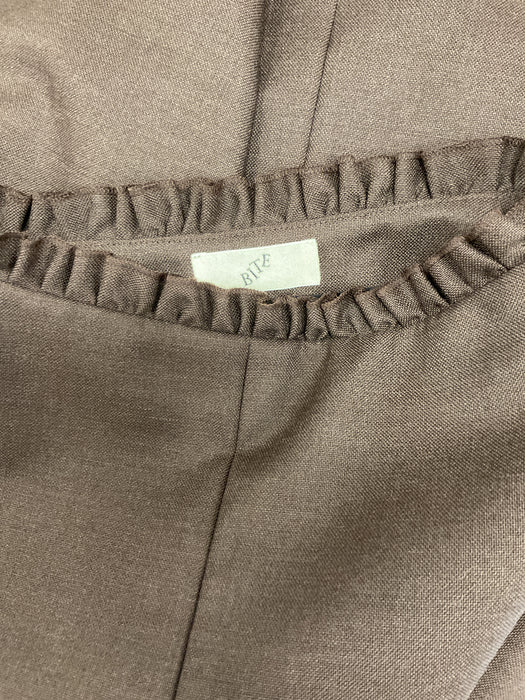 Brown Wool Skirt