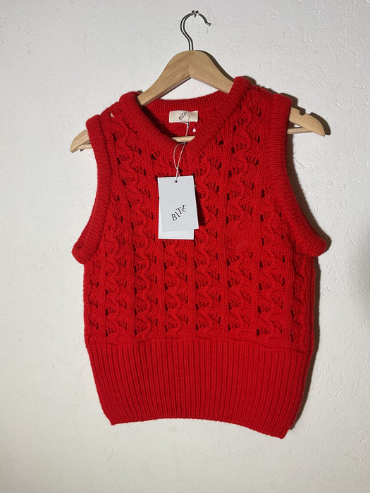 Knitted Cable Wool Vest