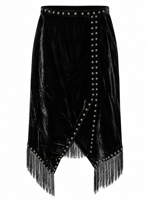 Long Skirt With Fringes