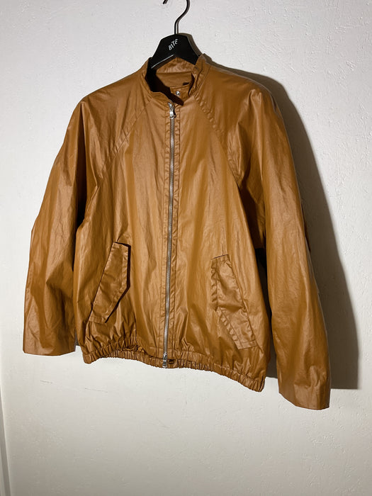 Curved Sleeve Waxed Cotton Jacket