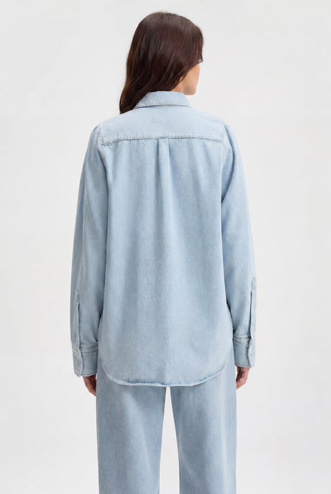 Sculpted Sleeve Denim Shirt