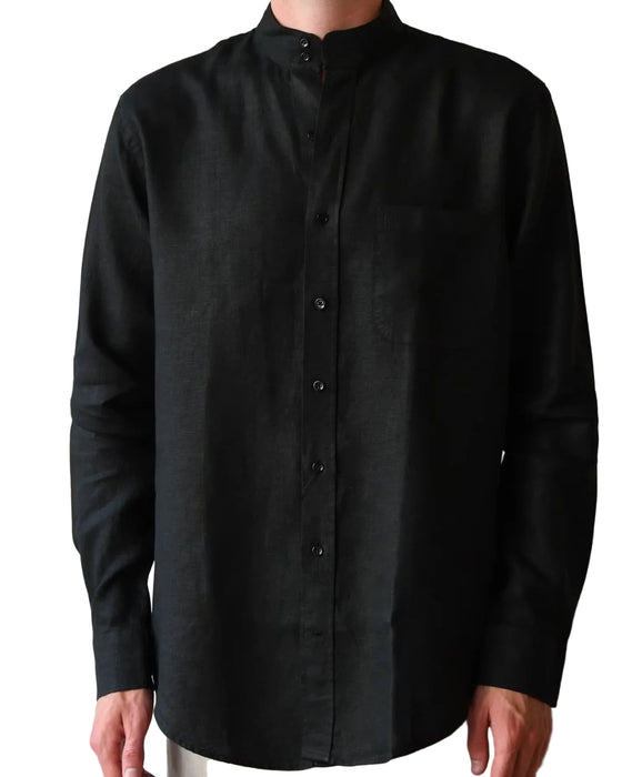 Linen Shirt Without Collar