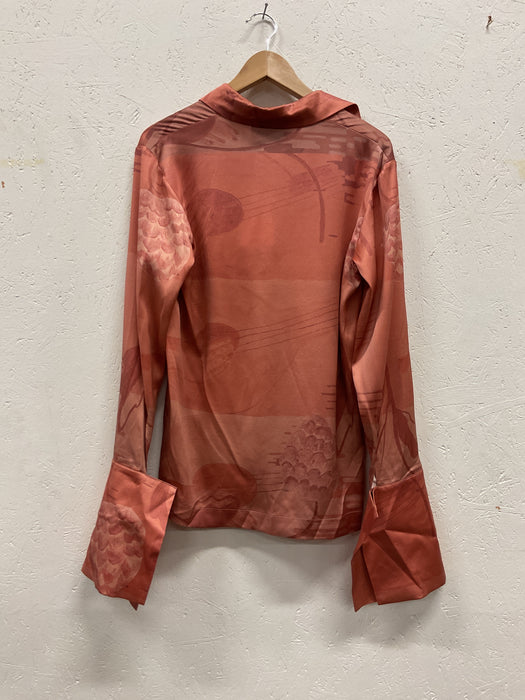 Artist Print Silk Shirt