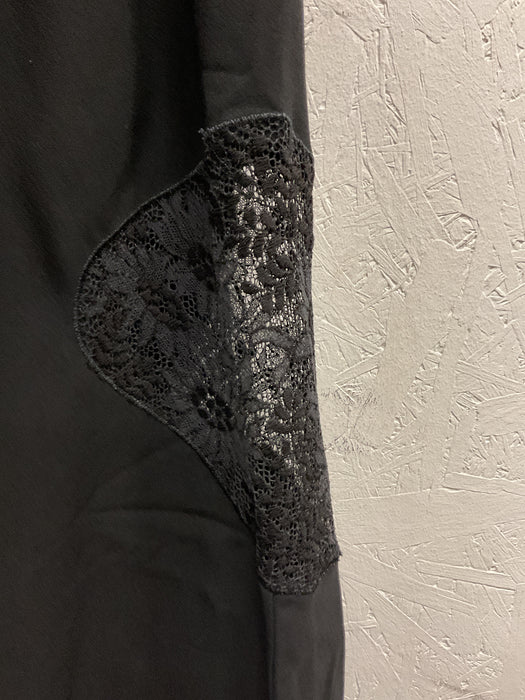 Black Dress with Lace Bottom